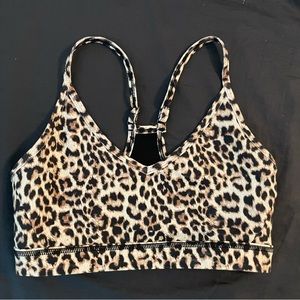 Zyia Active Brillant Mesh Cheetah Print Sports Bra